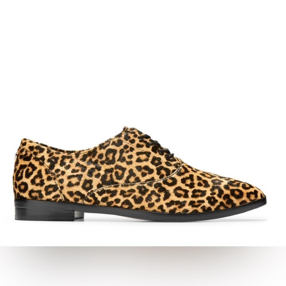 Women’s Cole Haan Fernanda Zero Grand Animal Print Oxford Size 7.5
